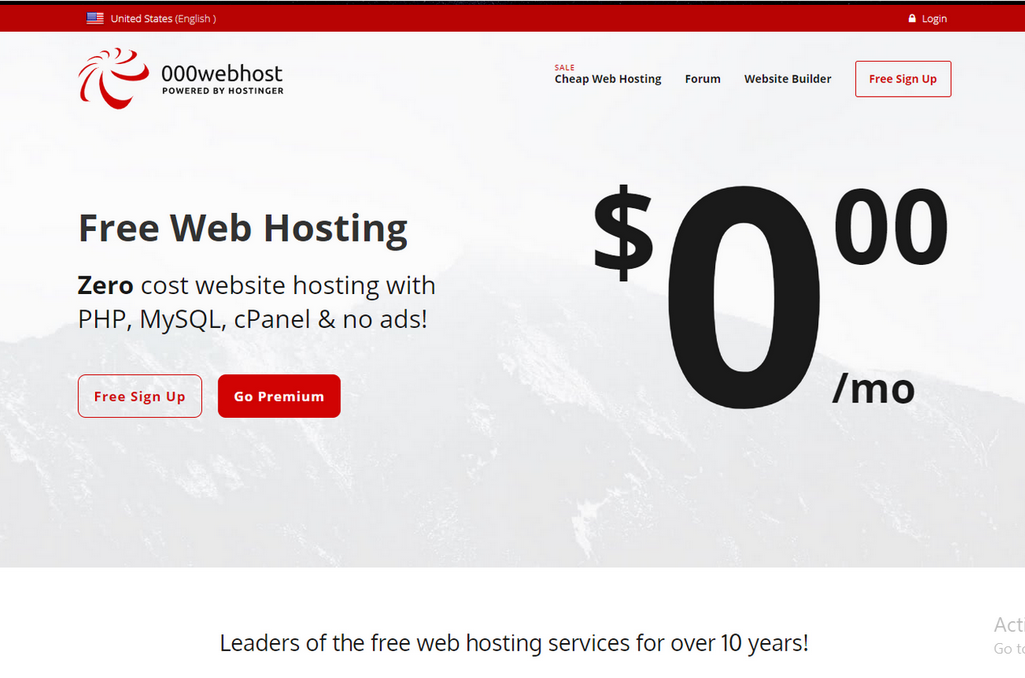 000 Webhost Free Plan